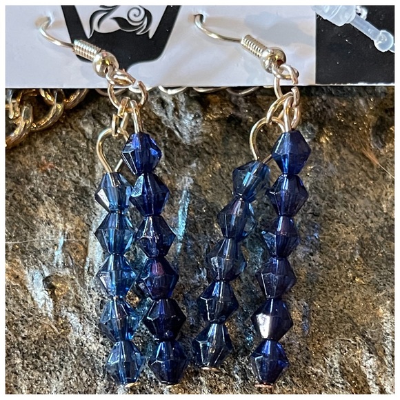 🎁 Two Tone Handmade Fringe Crystal Necklace - Picture 11 of 16